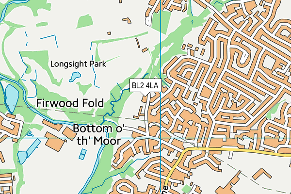 BL2 4LA map - OS VectorMap District (Ordnance Survey)