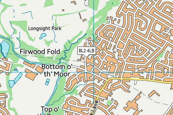 BL2 4LB map - OS VectorMap District (Ordnance Survey)