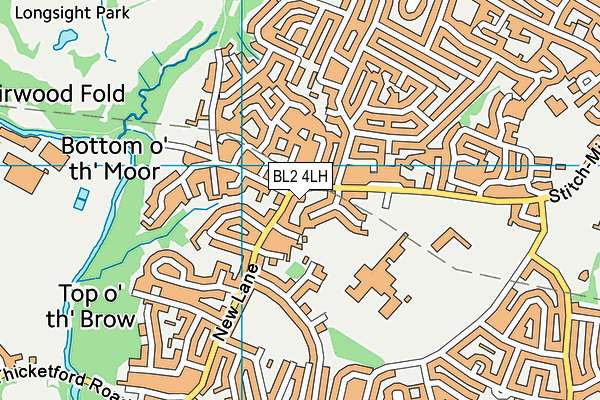 BL2 4LH map - OS VectorMap District (Ordnance Survey)