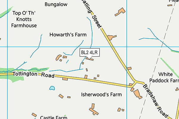 BL2 4LR map - OS VectorMap District (Ordnance Survey)