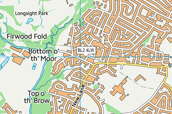 BL2 4LW map - OS VectorMap District (Ordnance Survey)