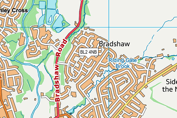 BL2 4NB map - OS VectorMap District (Ordnance Survey)