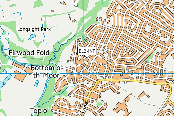 BL2 4NT map - OS VectorMap District (Ordnance Survey)