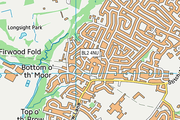 BL2 4NU map - OS VectorMap District (Ordnance Survey)