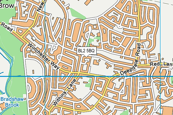 BL2 5BQ map - OS VectorMap District (Ordnance Survey)