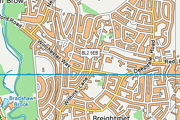 BL2 5EB map - OS VectorMap District (Ordnance Survey)