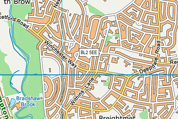 BL2 5EE map - OS VectorMap District (Ordnance Survey)