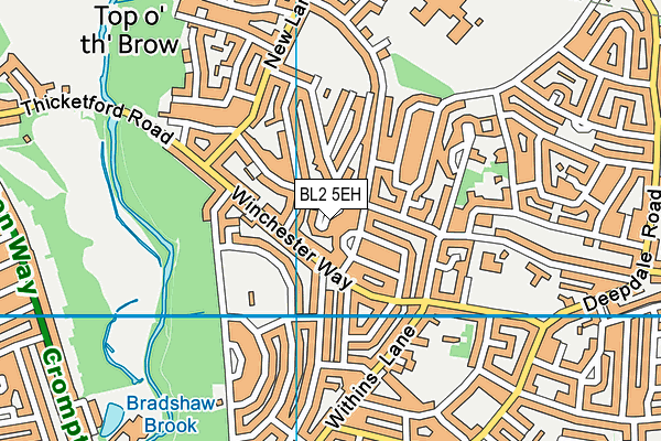 BL2 5EH map - OS VectorMap District (Ordnance Survey)