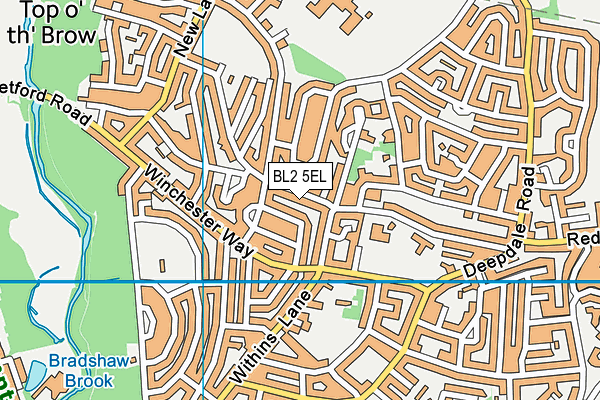 BL2 5EL map - OS VectorMap District (Ordnance Survey)