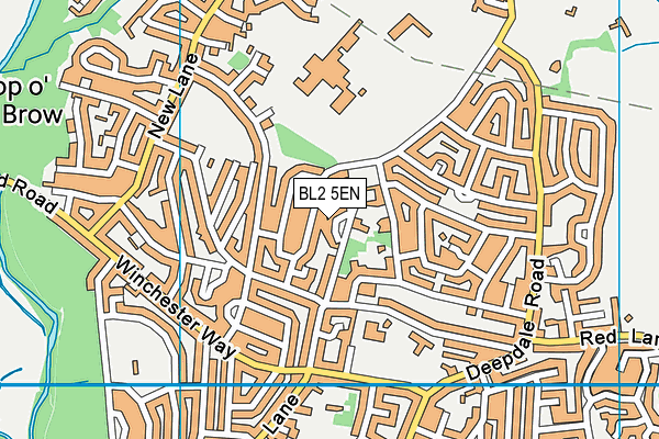BL2 5EN map - OS VectorMap District (Ordnance Survey)