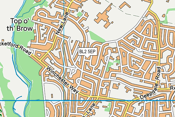 BL2 5EP map - OS VectorMap District (Ordnance Survey)