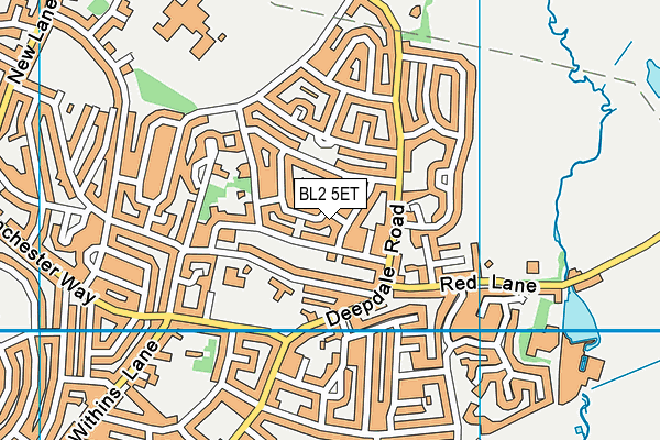 BL2 5ET map - OS VectorMap District (Ordnance Survey)