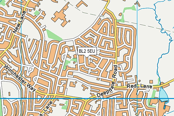 BL2 5EU map - OS VectorMap District (Ordnance Survey)