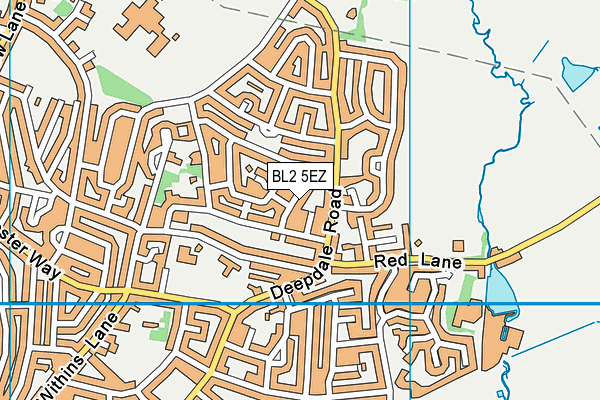 BL2 5EZ map - OS VectorMap District (Ordnance Survey)