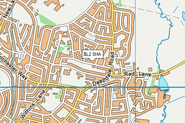 BL2 5HA map - OS VectorMap District (Ordnance Survey)