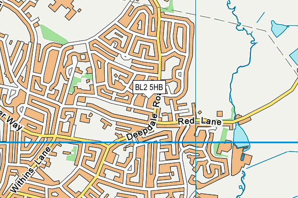 BL2 5HB map - OS VectorMap District (Ordnance Survey)