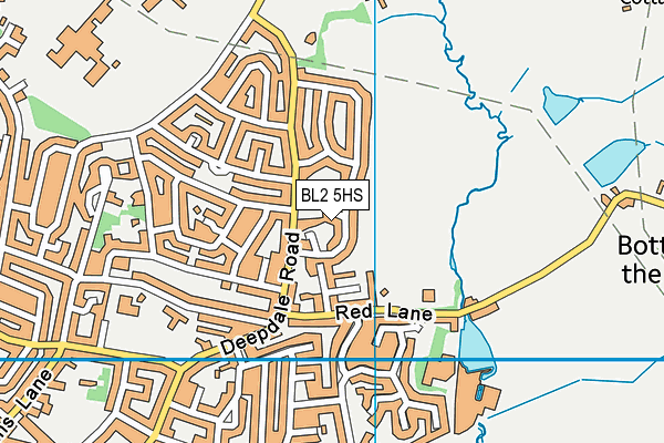 BL2 5HS map - OS VectorMap District (Ordnance Survey)
