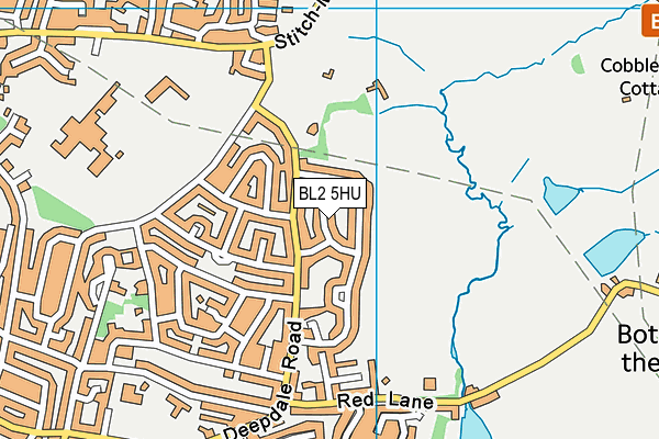 BL2 5HU map - OS VectorMap District (Ordnance Survey)
