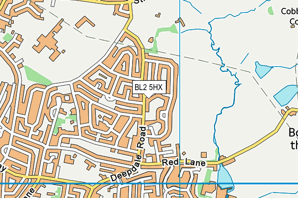 BL2 5HX map - OS VectorMap District (Ordnance Survey)