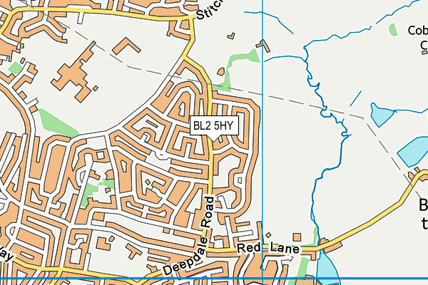 BL2 5HY map - OS VectorMap District (Ordnance Survey)