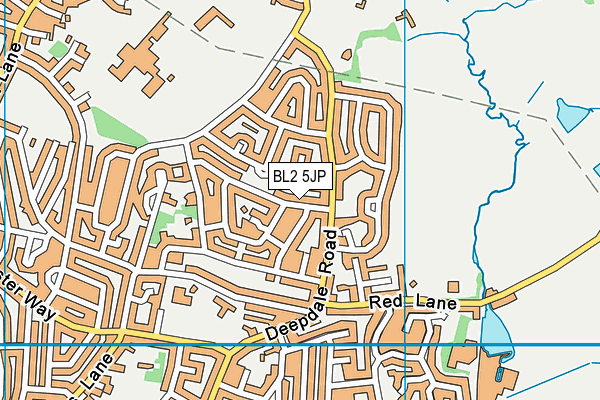 BL2 5JP map - OS VectorMap District (Ordnance Survey)