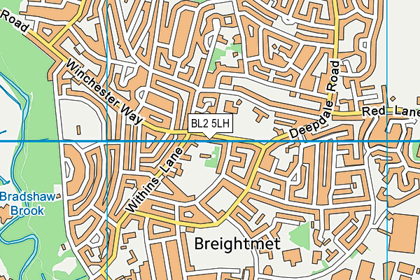BL2 5LH map - OS VectorMap District (Ordnance Survey)