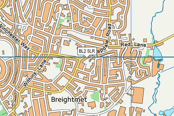 BL2 5LR map - OS VectorMap District (Ordnance Survey)