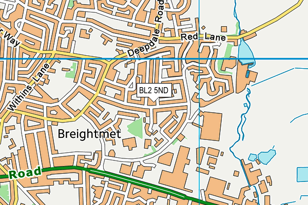 BL2 5ND map - OS VectorMap District (Ordnance Survey)
