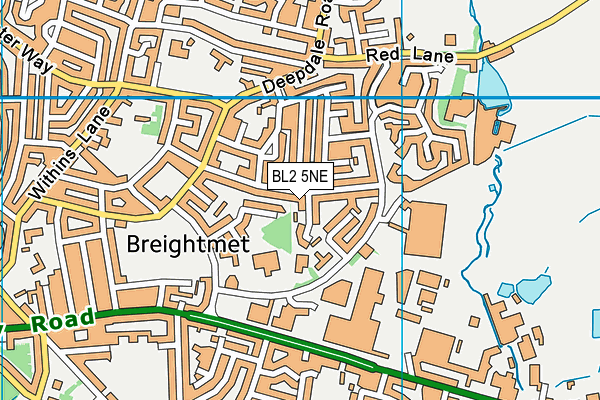 BL2 5NE map - OS VectorMap District (Ordnance Survey)