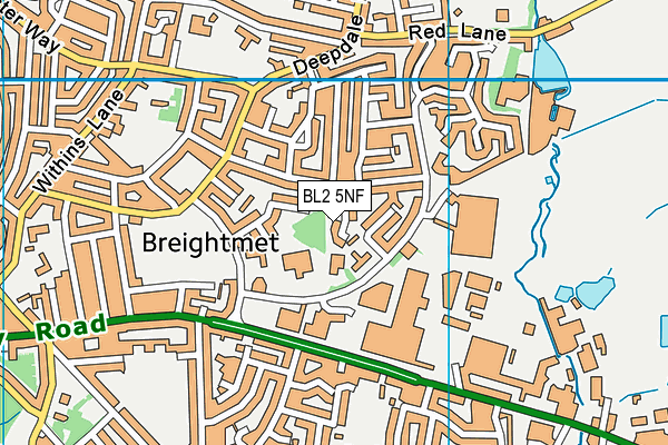 BL2 5NF map - OS VectorMap District (Ordnance Survey)