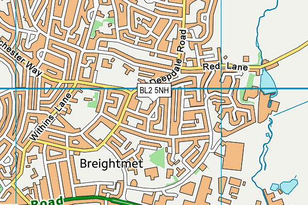 BL2 5NH map - OS VectorMap District (Ordnance Survey)