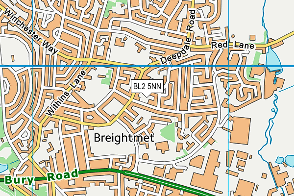 BL2 5NN map - OS VectorMap District (Ordnance Survey)