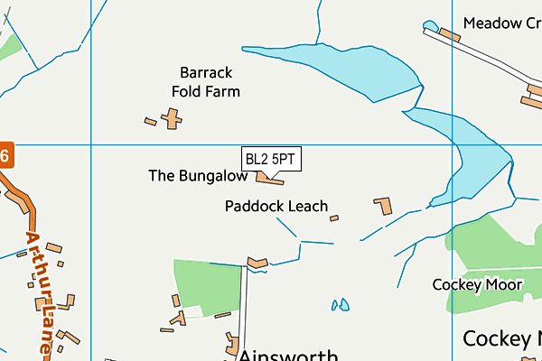 BL2 5PT map - OS VectorMap District (Ordnance Survey)
