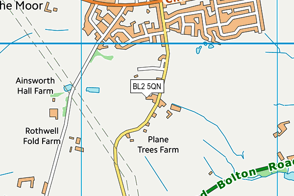 BL2 5QN map - OS VectorMap District (Ordnance Survey)