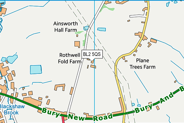 BL2 5QS map - OS VectorMap District (Ordnance Survey)