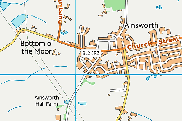 BL2 5RZ map - OS VectorMap District (Ordnance Survey)
