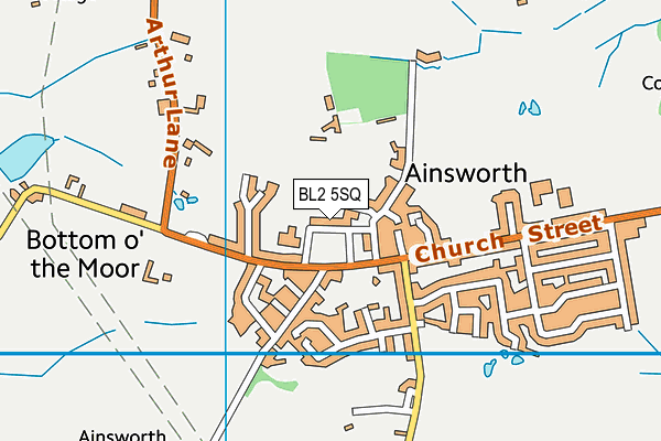 Christ Church Ainsworth Church of England Primary School map (BL2 5SQ) - OS VectorMap District (Ordnance Survey)