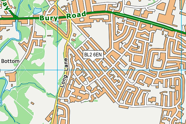 BL2 6EN map - OS VectorMap District (Ordnance Survey)