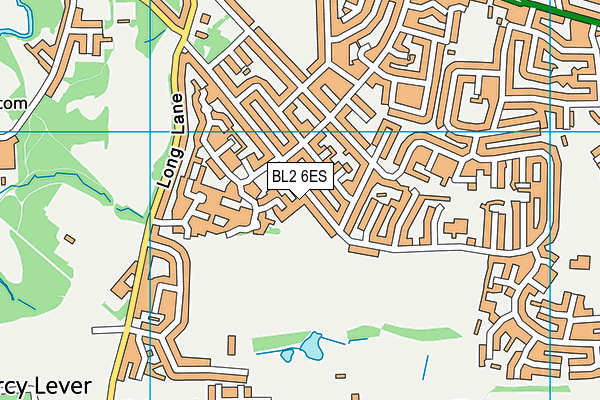 BL2 6ES map - OS VectorMap District (Ordnance Survey)