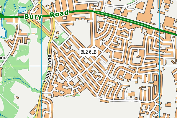 BL2 6LB map - OS VectorMap District (Ordnance Survey)