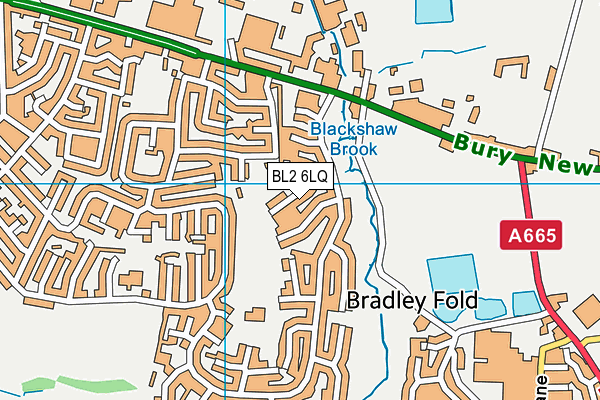 BL2 6LQ map - OS VectorMap District (Ordnance Survey)