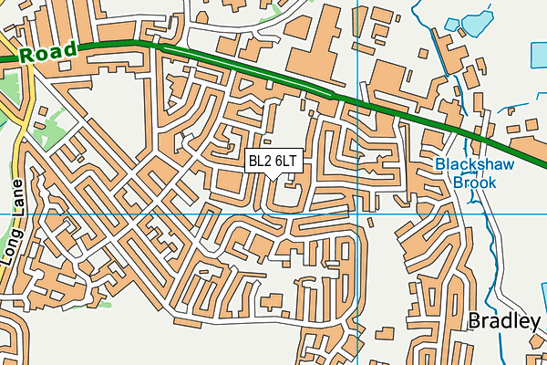 BL2 6LT map - OS VectorMap District (Ordnance Survey)
