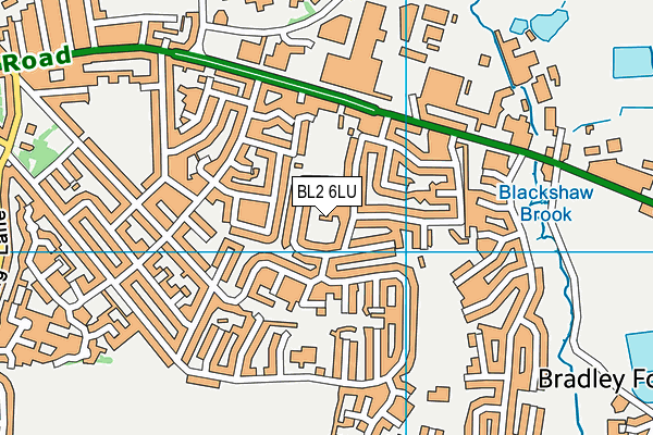 BL2 6LU map - OS VectorMap District (Ordnance Survey)