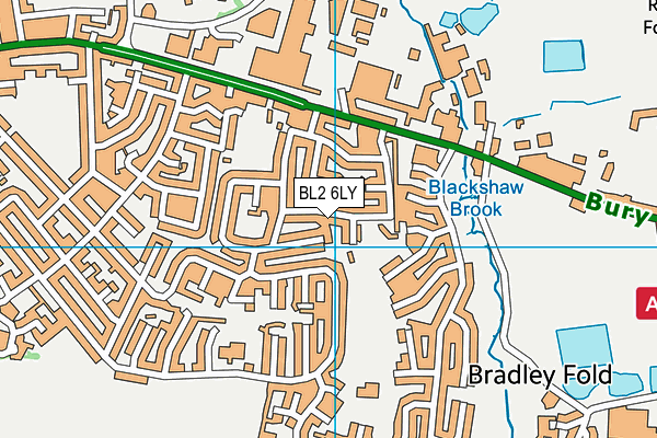 BL2 6LY map - OS VectorMap District (Ordnance Survey)