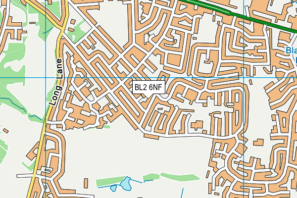 BL2 6NF map - OS VectorMap District (Ordnance Survey)