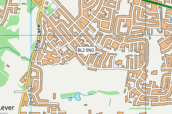 BL2 6NG map - OS VectorMap District (Ordnance Survey)
