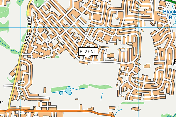 BL2 6NL map - OS VectorMap District (Ordnance Survey)