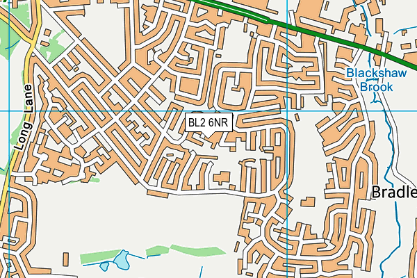 BL2 6NR map - OS VectorMap District (Ordnance Survey)