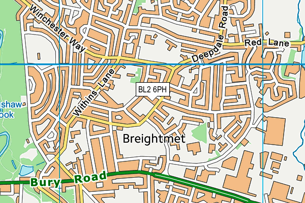 BL2 6PH map - OS VectorMap District (Ordnance Survey)