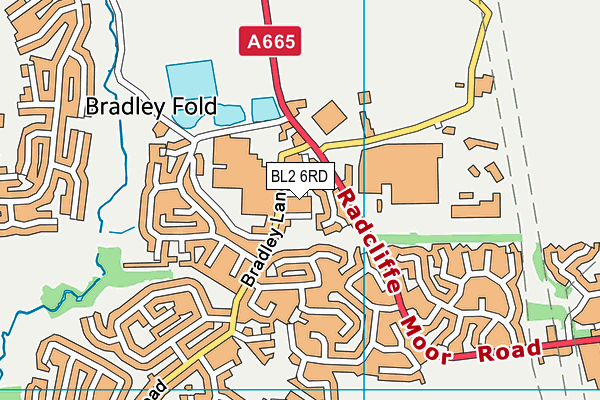 BL2 6RD map - OS VectorMap District (Ordnance Survey)